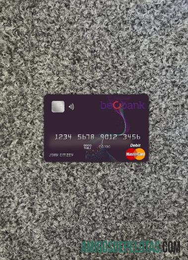 Bélgica Beobank Mastercard Foto Look Front modelo